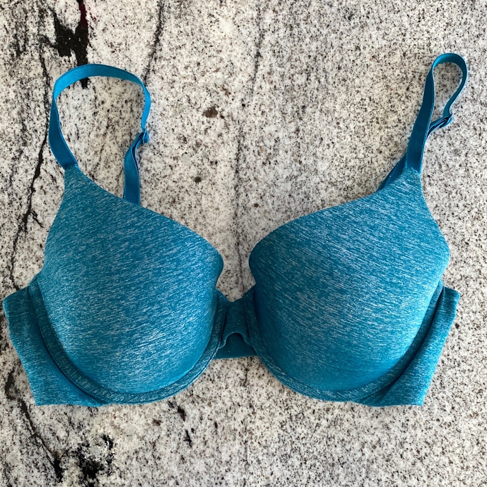 Teal Victoria’s Secret Uplift Semi Demi Bra